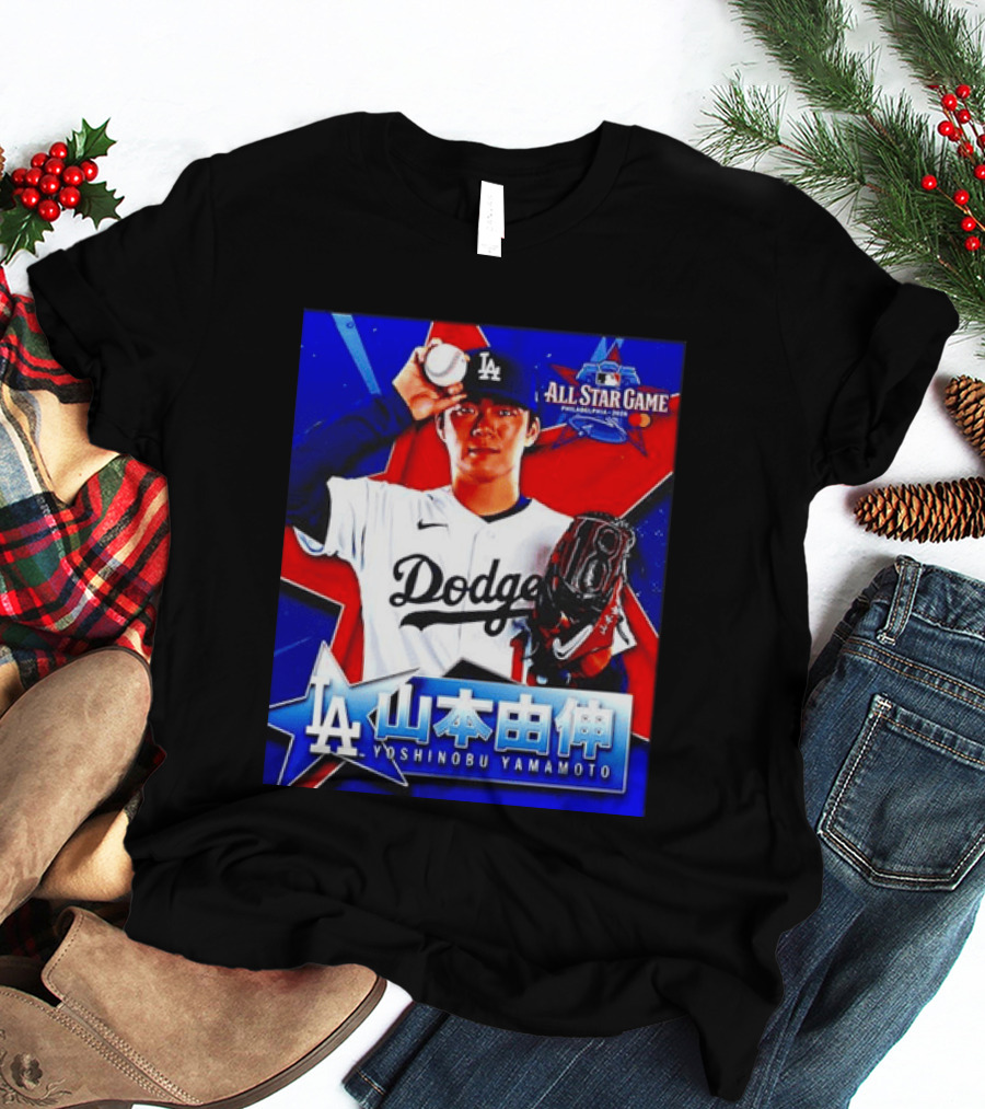 Los Angeles Dodgers Yoshinobu Yamamoto 2026 All Star Game Baseball T-Shirt