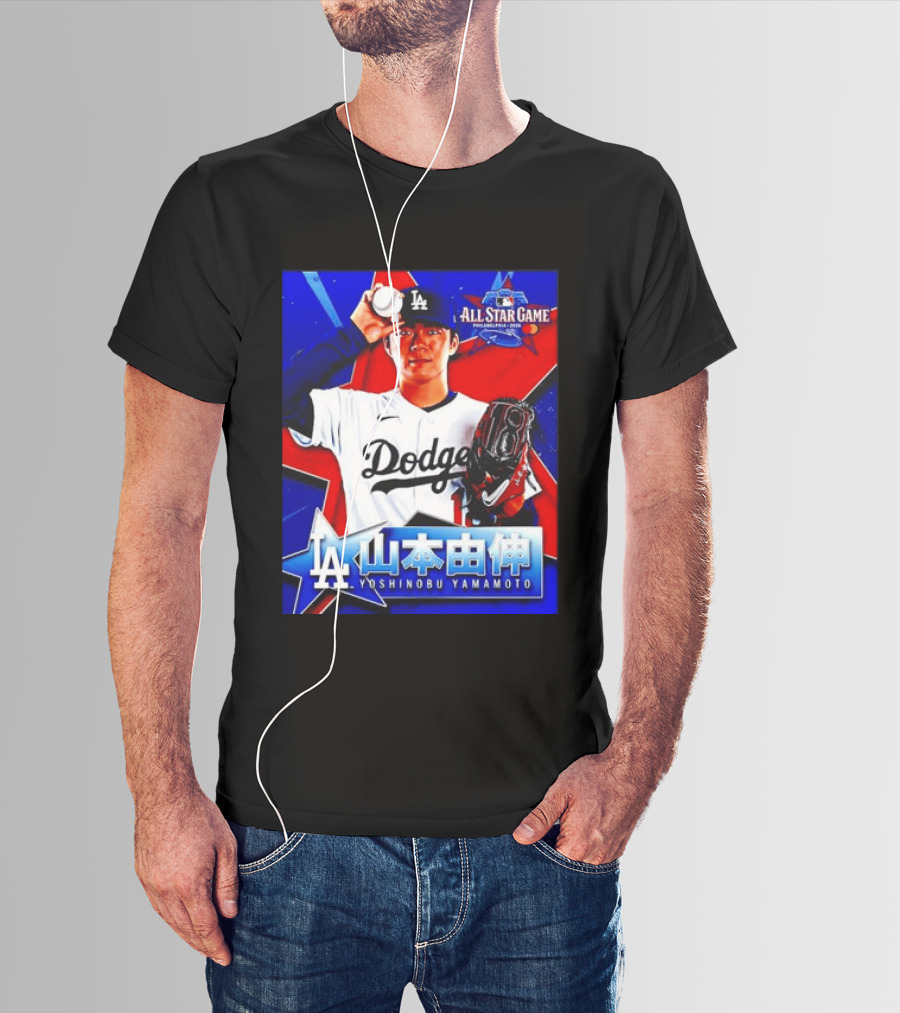 Los Angeles Dodgers Yoshinobu Yamamoto 2026 All Star Game Baseball T-Shirt