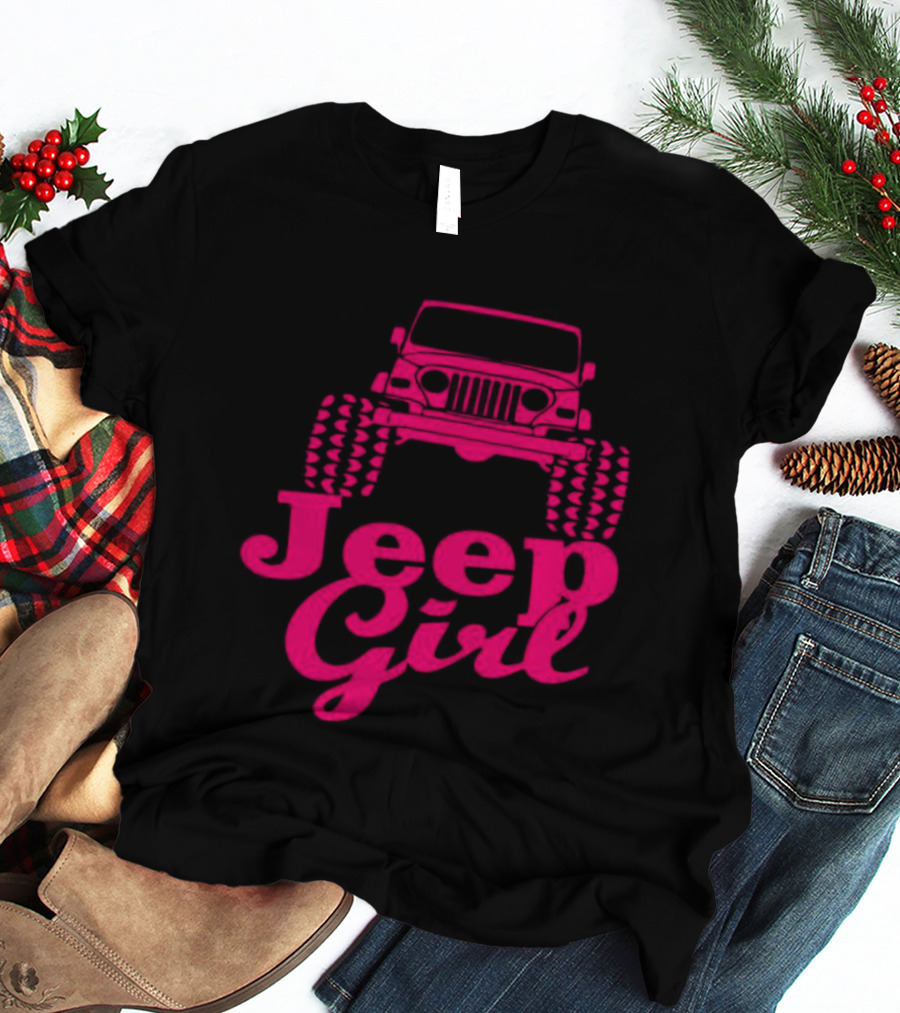 Jeep Girl Off Road Adventure Enthusiast Tire Tread T-Shirt