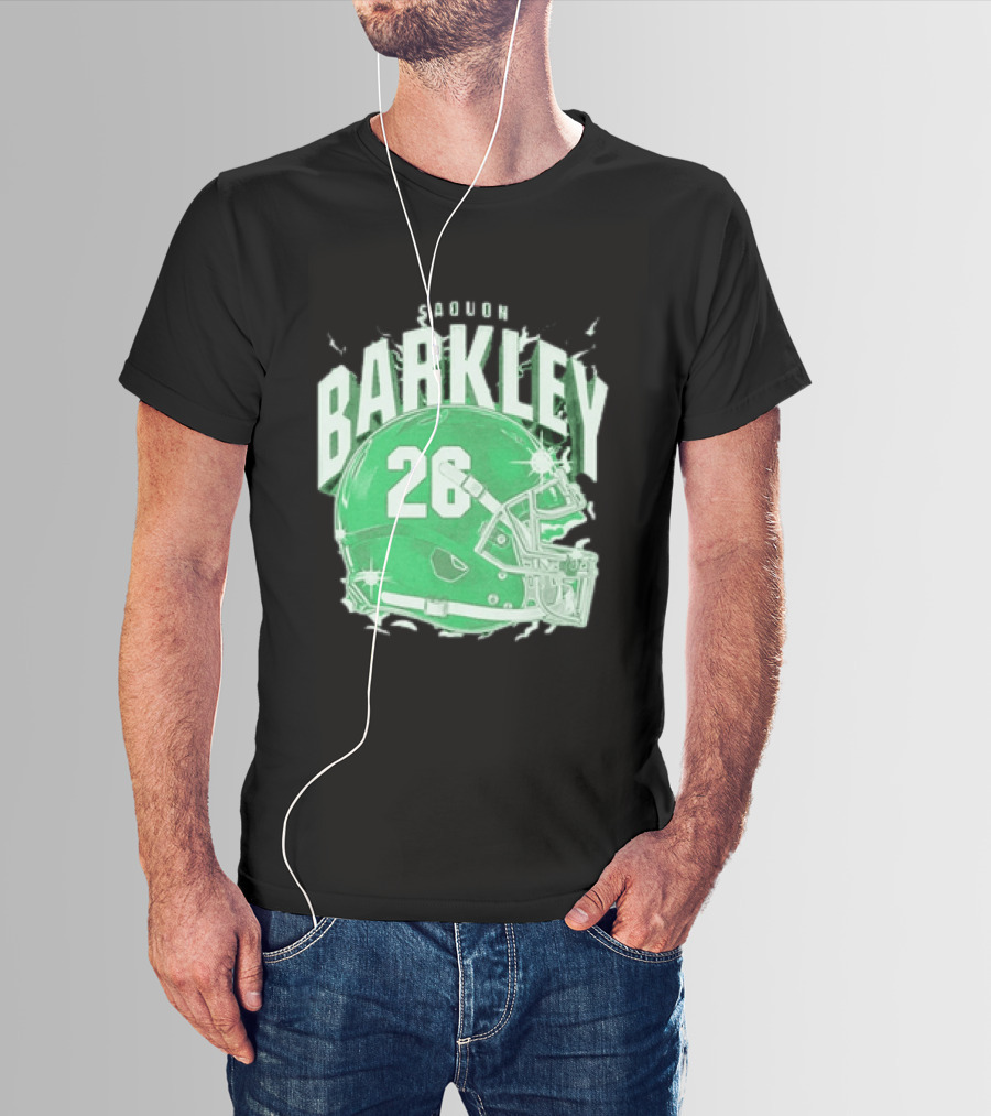 Saquon Barkley 26 Football Helmet T-Shirt