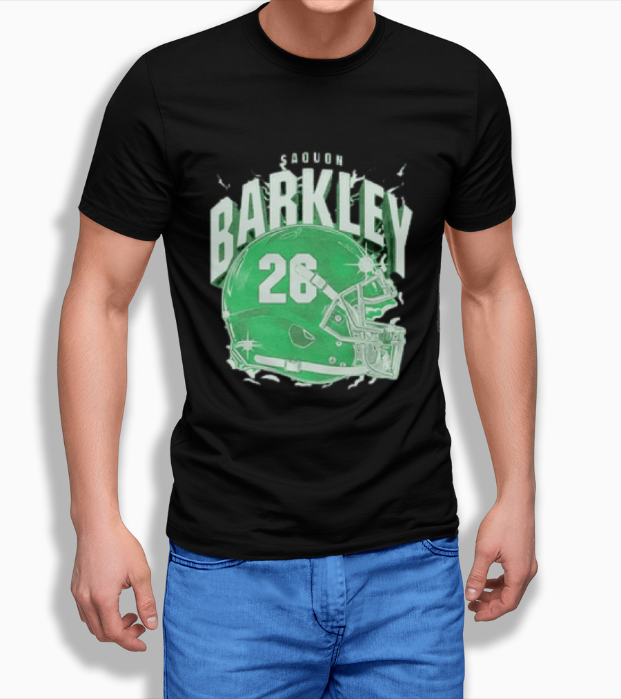 Saquon Barkley 26 Football Helmet T-Shirt