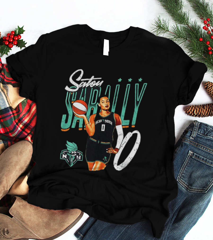 Satou Sabally New York Liberty Basketball 00 WNBA Player T-Shirt