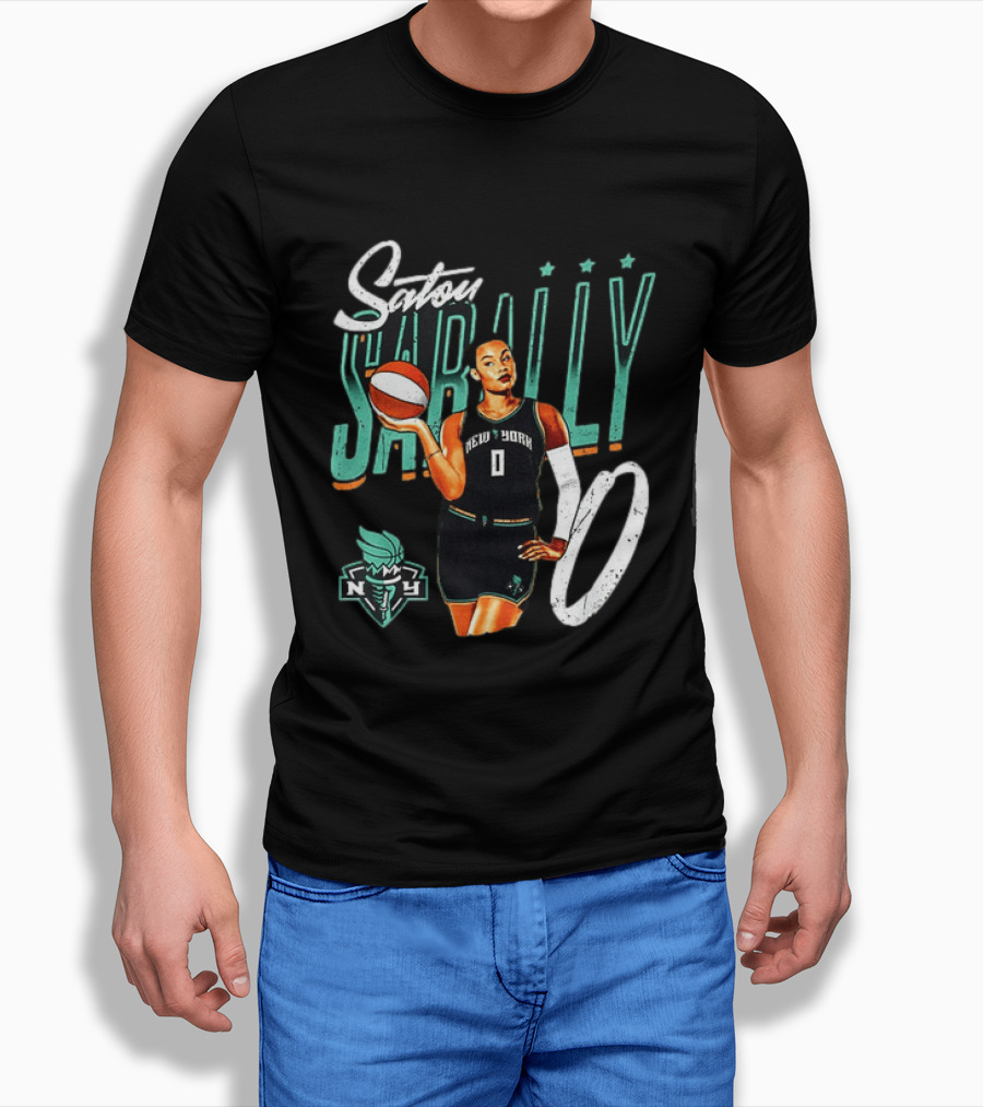 Satou Sabally New York Liberty Basketball 00 WNBA Player T-Shirt
