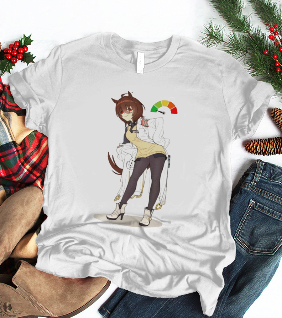Agnes Tachyon Anime Rainbow Cortisol Gauge Meme T-Shirt