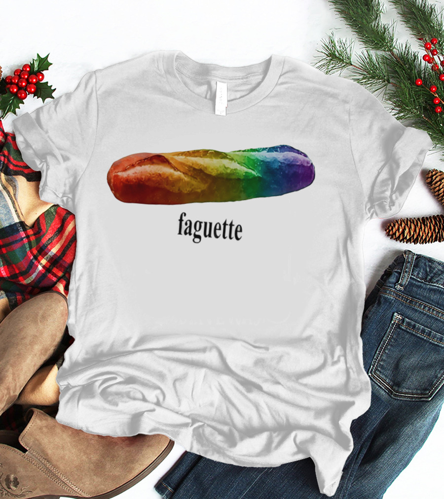 Baguette Rainbow Faguette LGBT Pride Colorful Bakery Equality T-Shirt