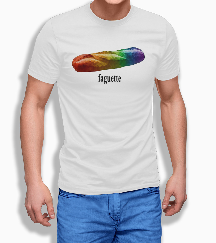 Baguette Rainbow Faguette LGBT Pride Colorful Bakery Equality T-Shirt