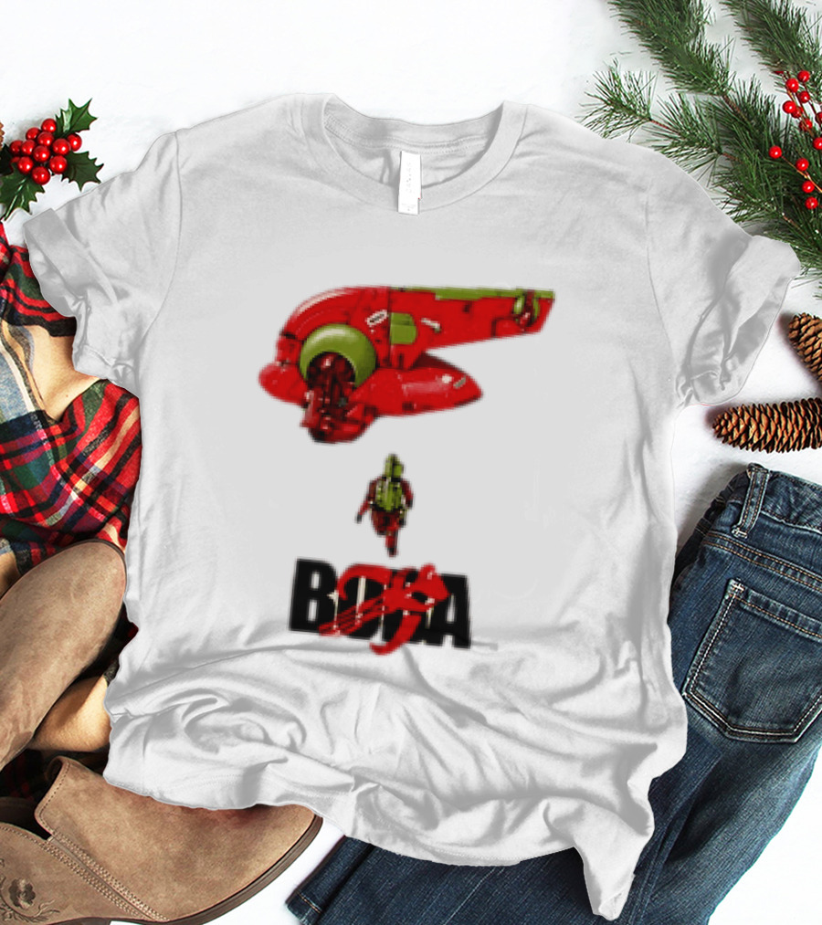 Bobakira Star Wars Boba Fett Mashup Slave I Spaceship And Armor T-Shirt