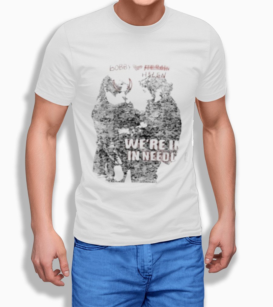 Bobby Helen We're In Love In Needle Park Freddie Frances Bootleg Devil Horns T-Shirt