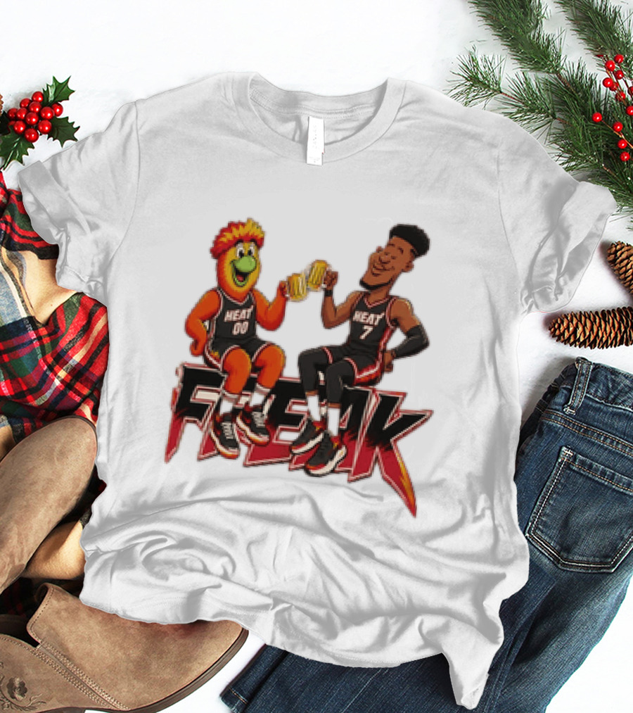 Cheers To The Freak Heat Giannis Burnie Miami T-Shirt