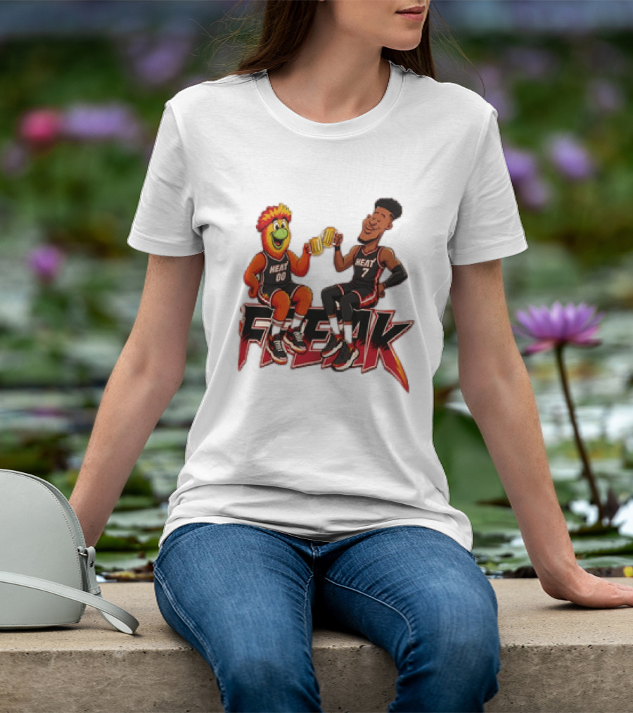 Cheers To The Freak Heat Giannis Burnie Miami T-Shirt