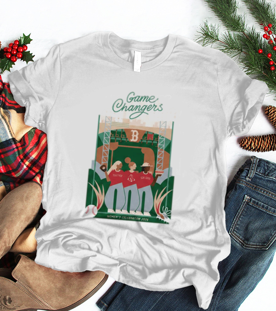 Game Changers Red Sox 2026 Women's Celebration Event Boston Fenway Park T-Shirt