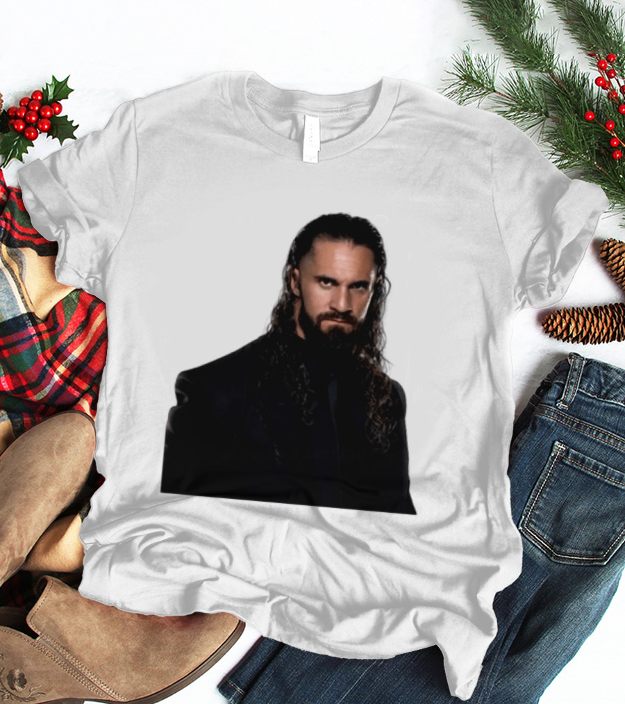 Seth Rollins Has A New Render Intense Gaze And Long Hair T-Shirt