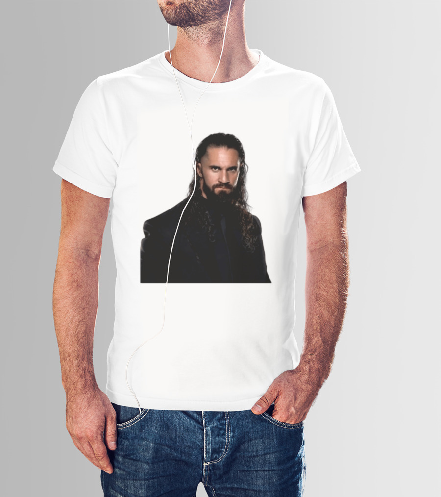Seth Rollins Has A New Render Intense Gaze And Long Hair T-Shirt