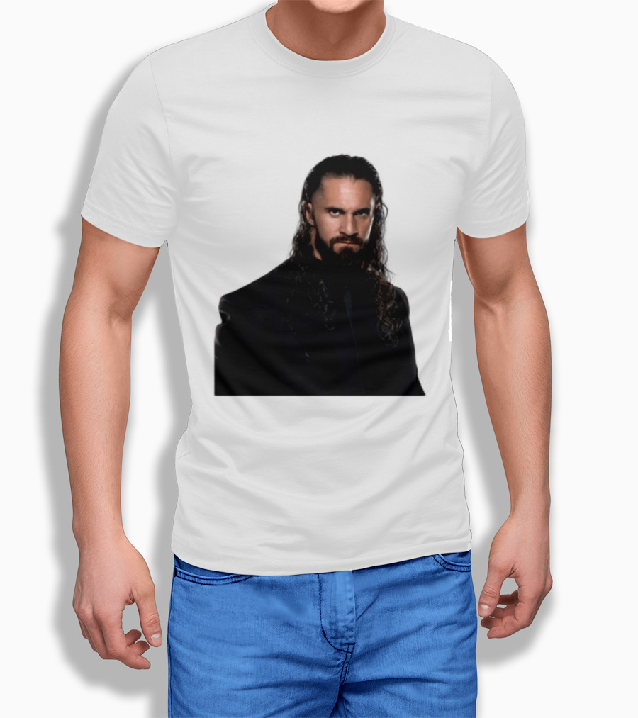 Seth Rollins Has A New Render Intense Gaze And Long Hair T-Shirt