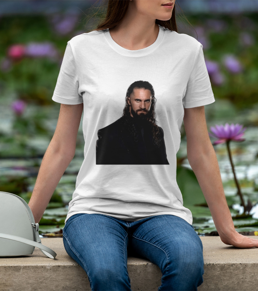 Seth Rollins Has A New Render Intense Gaze And Long Hair T-Shirt