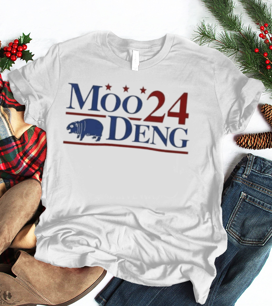 Moo 24 Deng Election Cover Buffalo Icon Stars T-Shirt