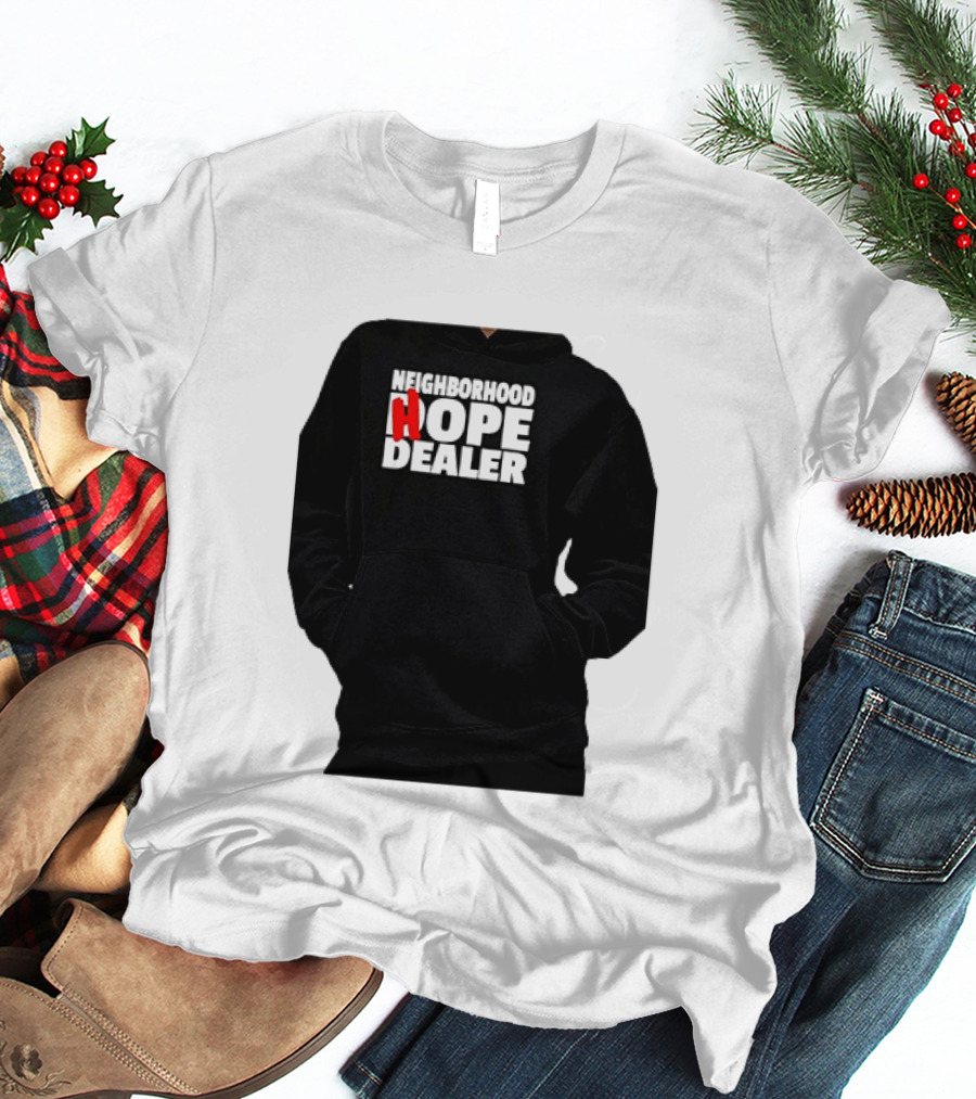 Neighborhood Hope Dealer Bold Red And White T-Shirt