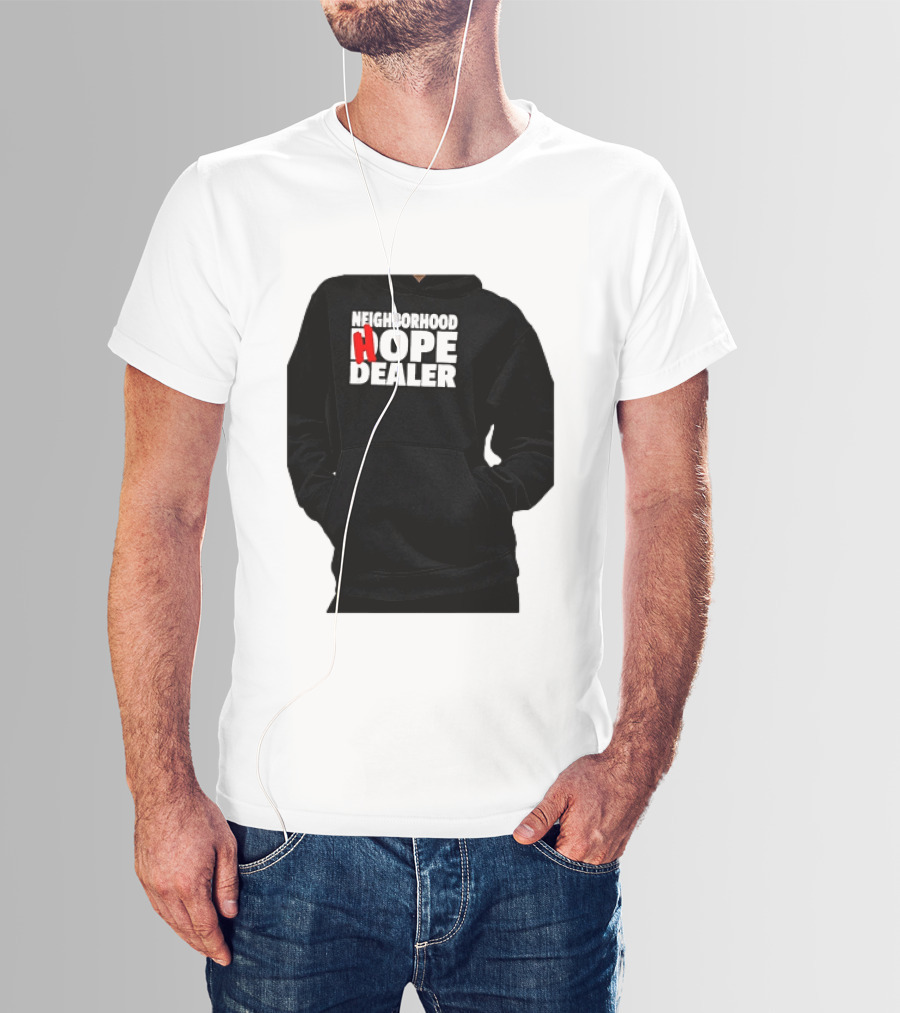 Neighborhood Hope Dealer Bold Red And White T-Shirt