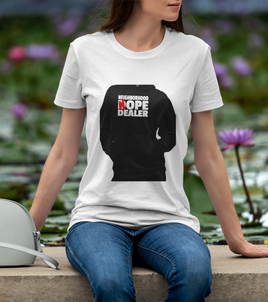 Neighborhood Hope Dealer Bold Red And White T-Shirt