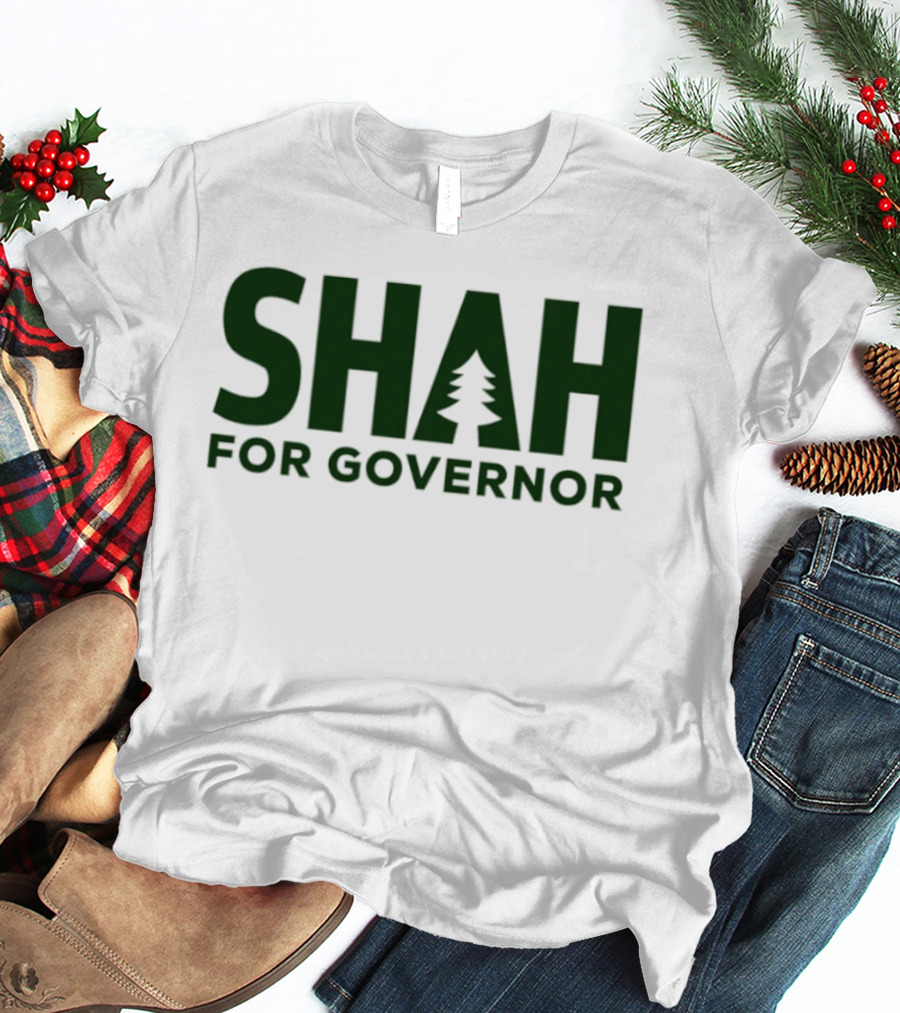SHAH For Governor 2026 Tree T-Shirt