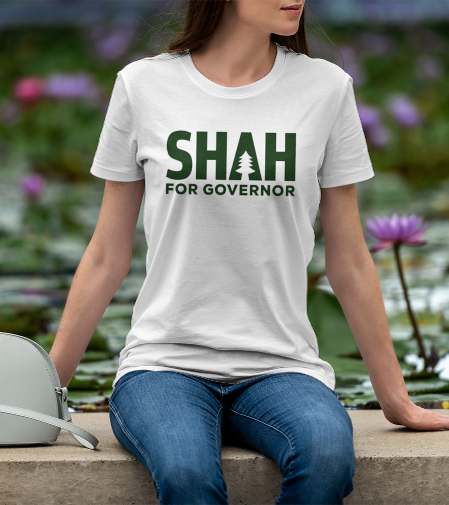 SHAH For Governor 2026 Tree T-Shirt