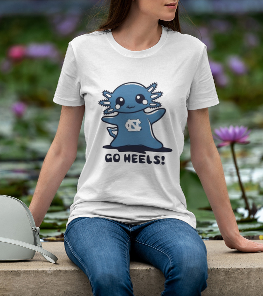 UNC Axolotl Go Heels Cute College Sports T-Shirt
