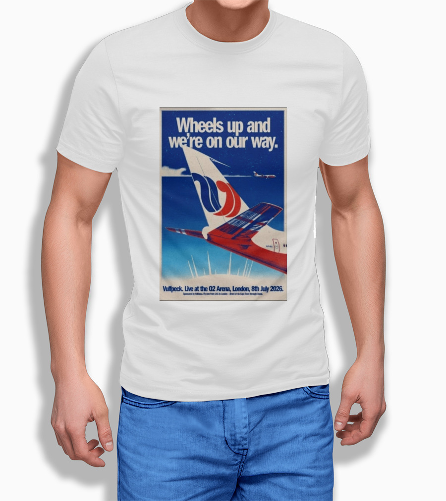 Wheels Up And We're On Our Way Vulfpeck Live At The O2 Arena London 8th July 2026 T-Shirt