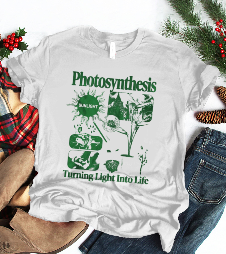 Photosynthesis Turning Light Into Life Science Botanical Diagrams T-Shirt