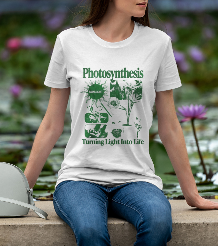 Photosynthesis Turning Light Into Life Science Botanical Diagrams T-Shirt