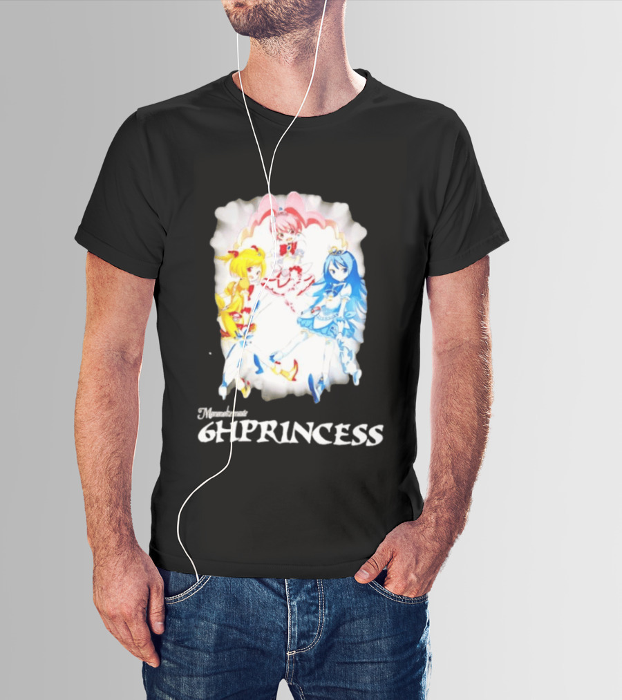Mononoke 6HPPrincess Anime Characters Colorful Trio T-Shirt