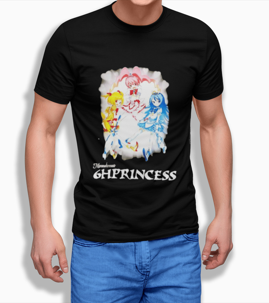 Mononoke 6HPPrincess Anime Characters Colorful Trio T-Shirt