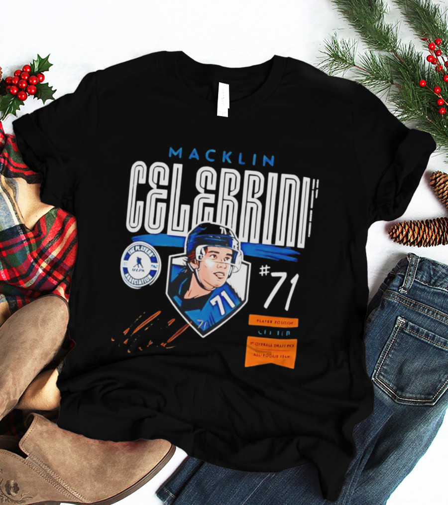 Macklin Celebrini NHLPA All Rookie Team 1st Overall Draft Pick #71 Center T-Shirt