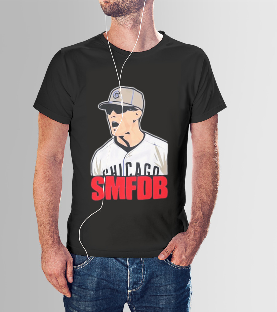Chicago Cubs SMFDB Manager Yelling Iconic Baseball Team Fan T-Shirt