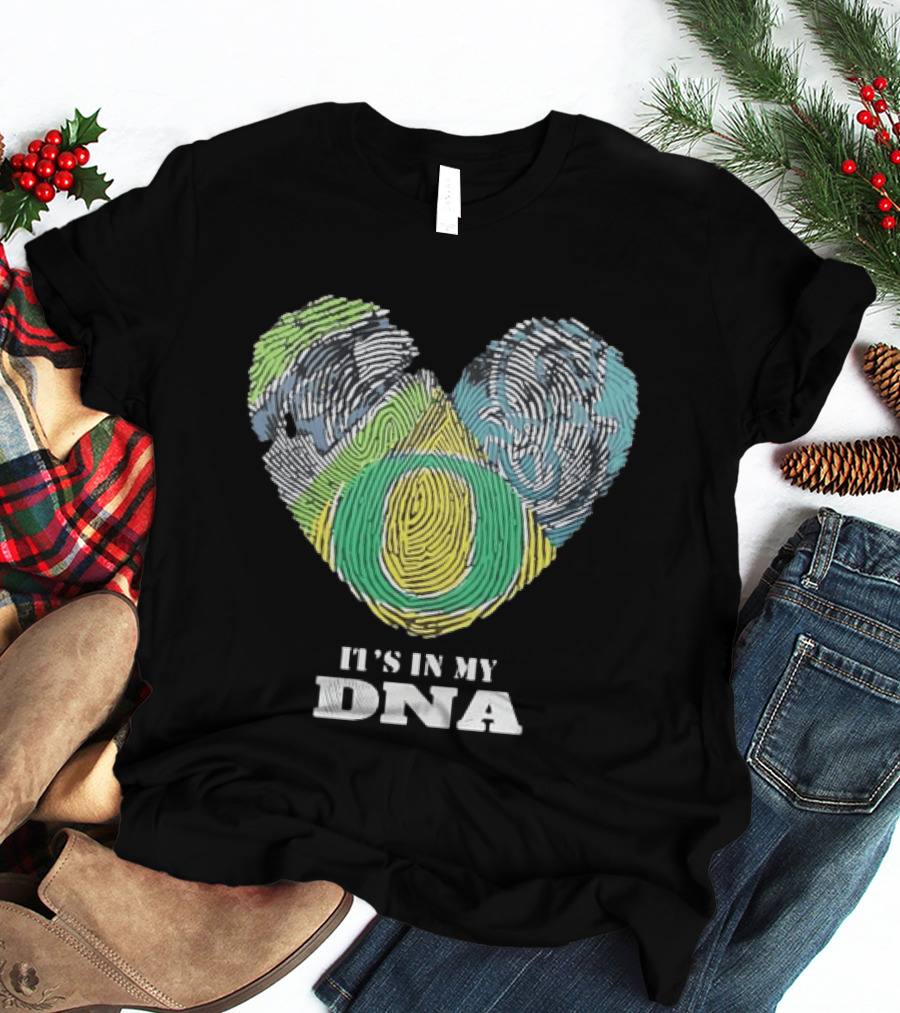 Oregon Ducks It's In My DNA Fingerprint Heart T-Shirt