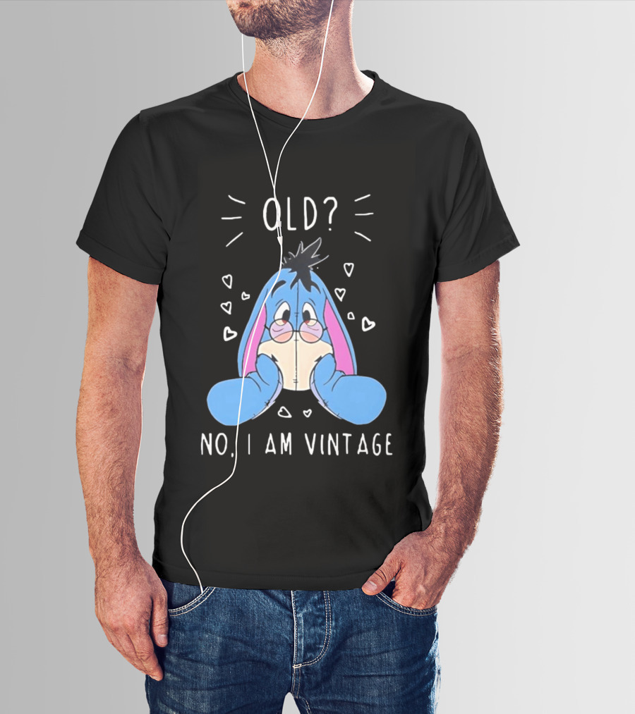 Old No I Am Vintage Disney Eeyore Wearing Glasses T-Shirt