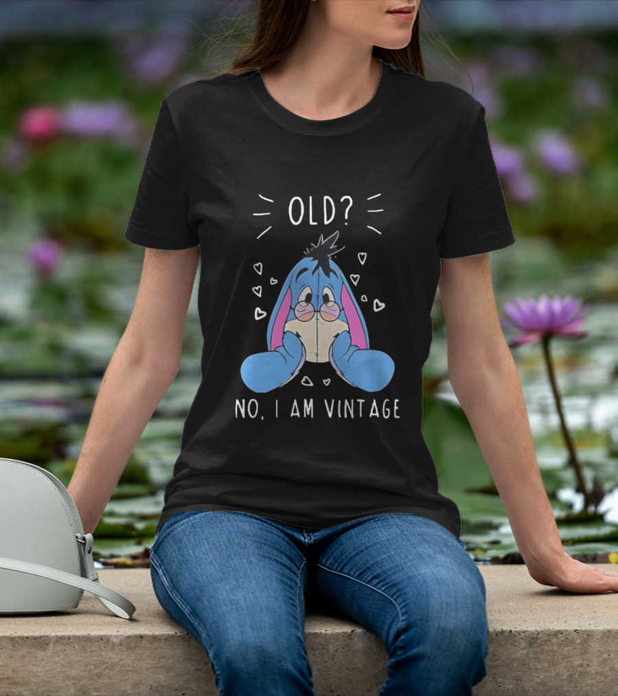 Old No I Am Vintage Disney Eeyore Wearing Glasses T-Shirt