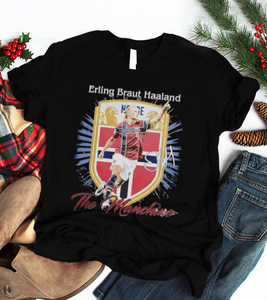 Erling Braut Haaland Norway National Team The Manchine Norway T-Shirt