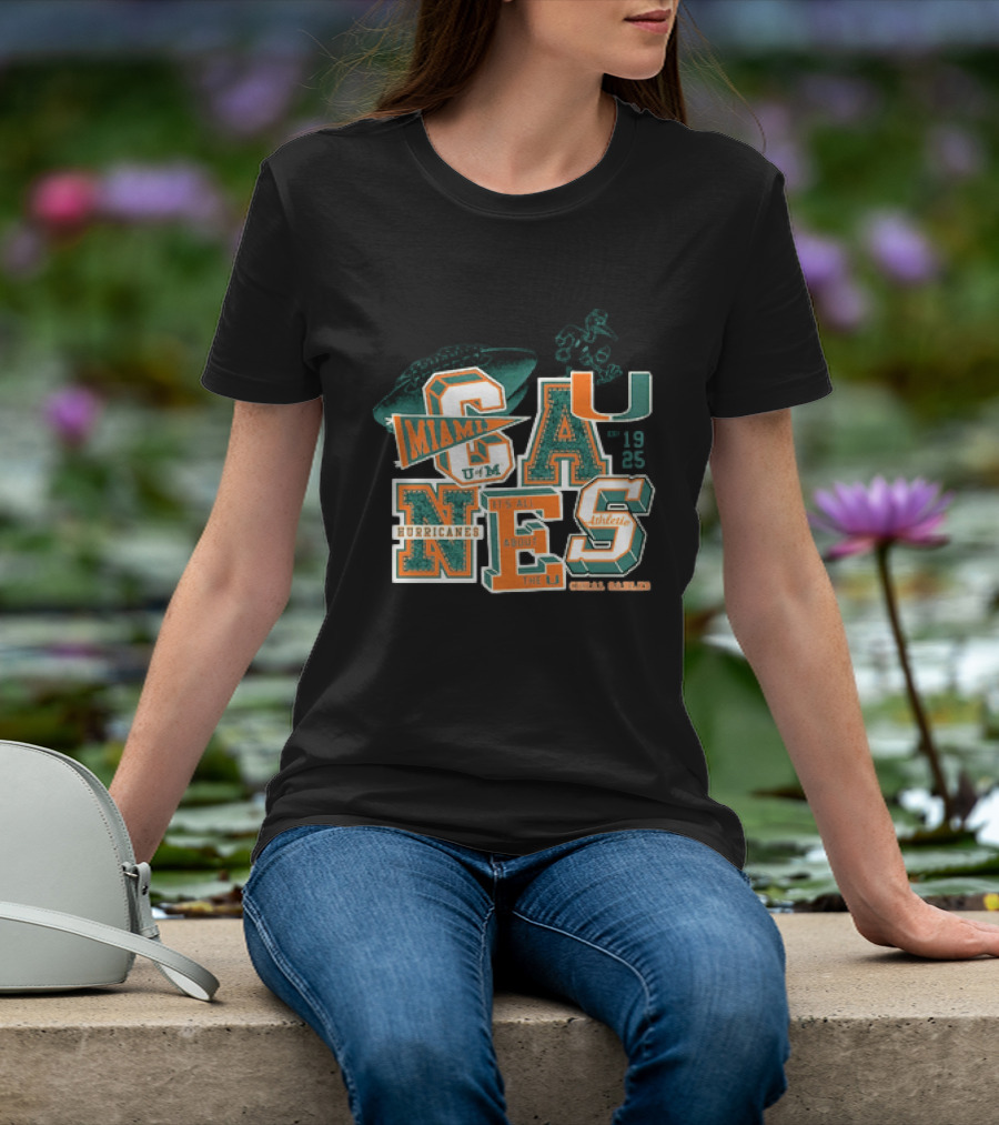 Miami Hurricanes U Coral Gables Athletic Football Team It's All About The U T-Shirt