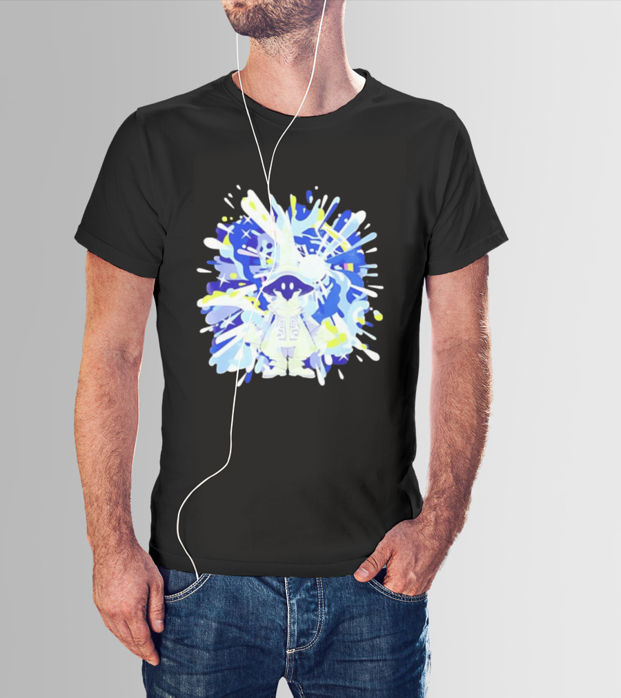 Vivi Ornitier Final Fantasy Black Mage Magic Stars Explosion T-Shirt