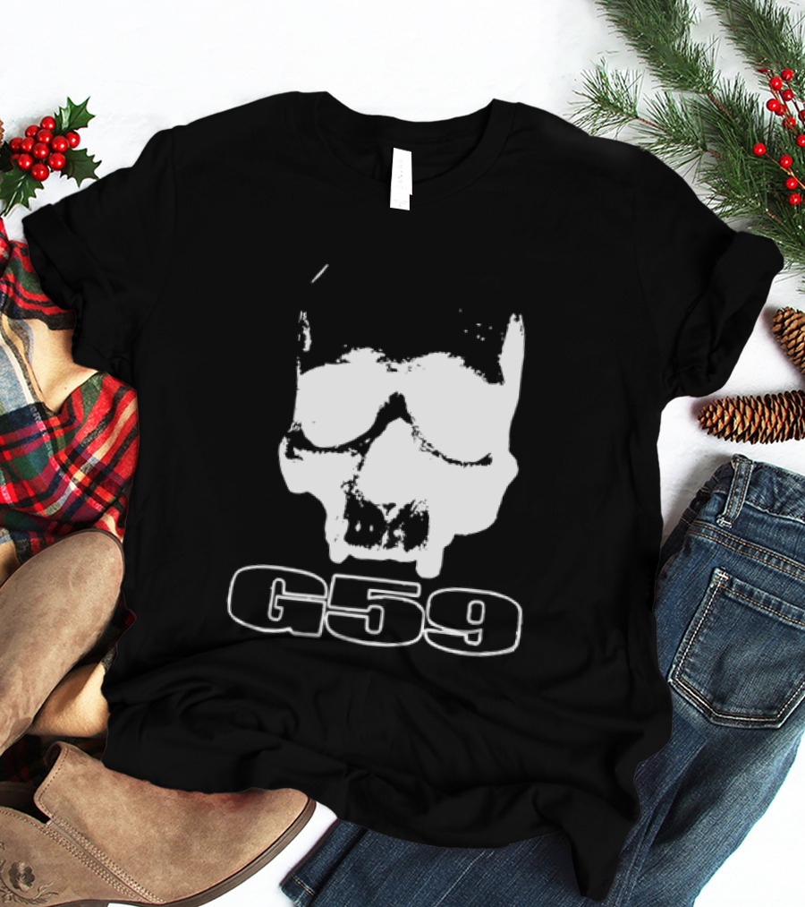 G59 Skull Black Graphic With Skull T-Shirt