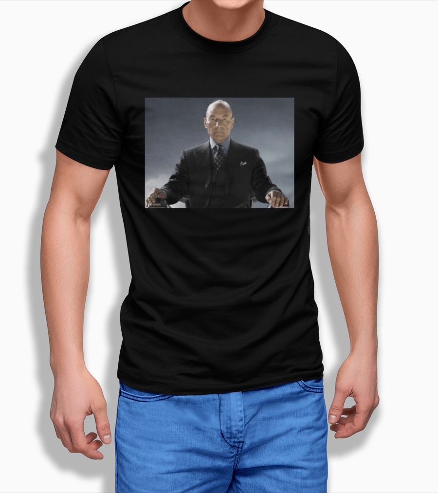 Patrick Stewart Never Retires Iconic Star Role Suit Image T-Shirt