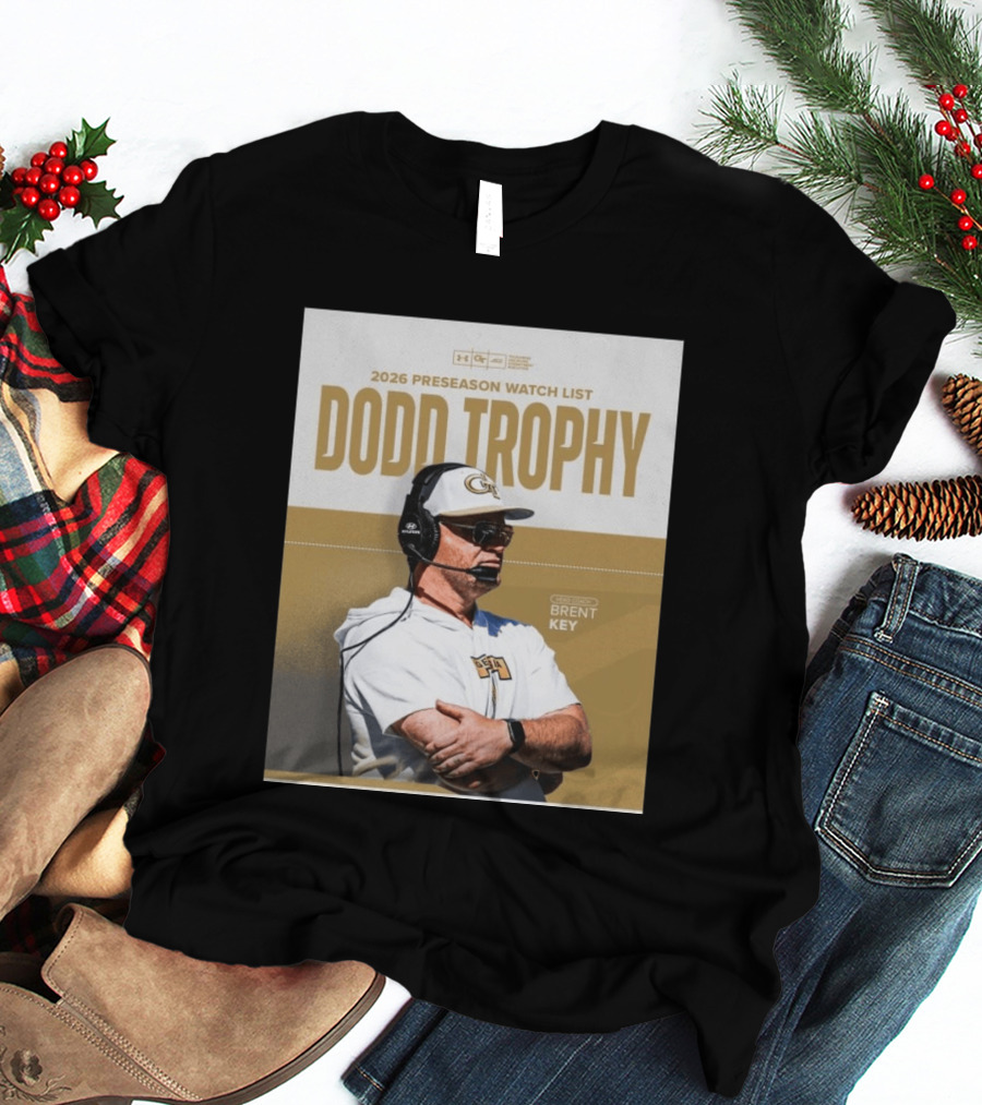 2026 Preseason List Dodd Trophy Head Coach Brent Key T-Shirt