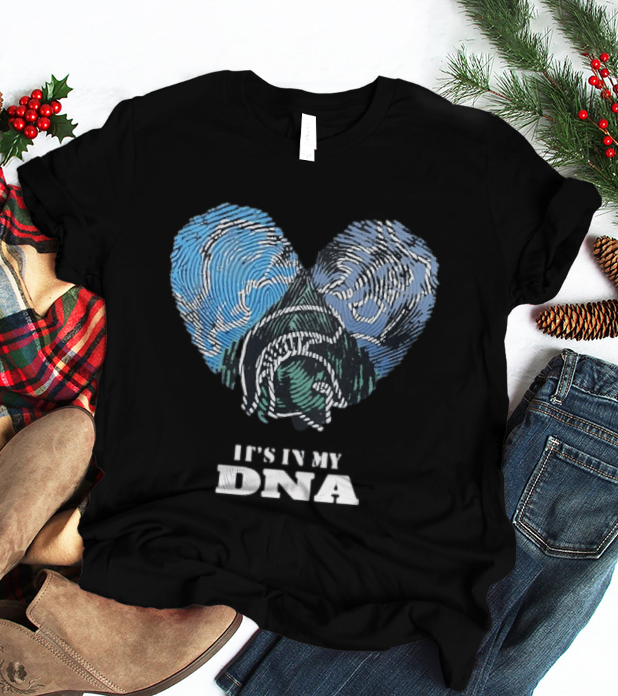 Heart Fingerprint Dog Breed Lover It's In My DNA T-Shirt