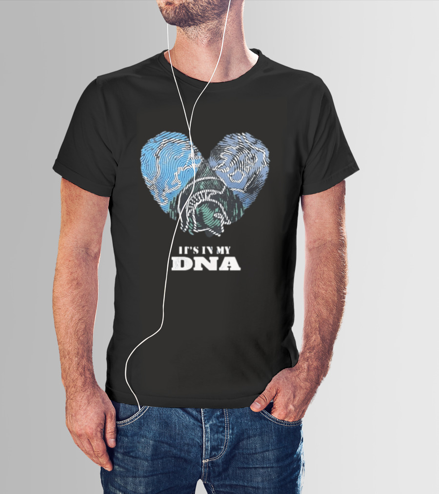 Heart Fingerprint Dog Breed Lover It's In My DNA T-Shirt