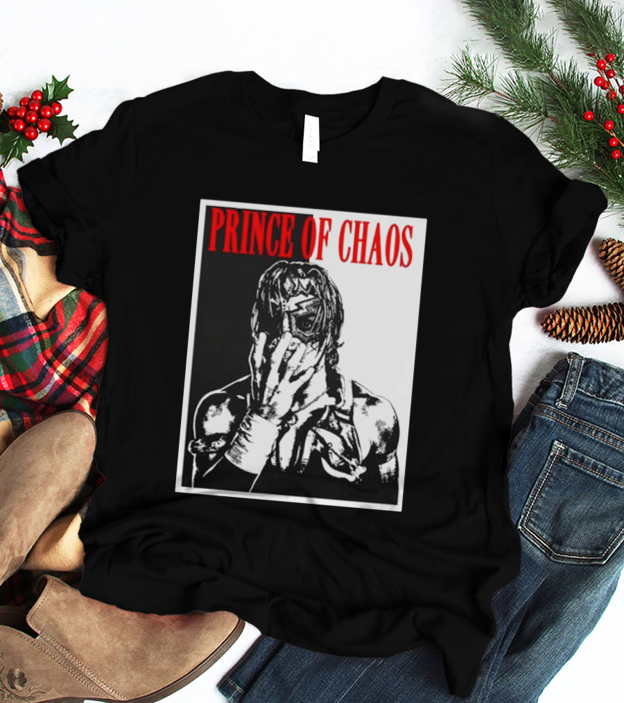 Shado Jr Prince Of Chaos Wrestling Lucha Libre Masked Wrestler T-Shirt