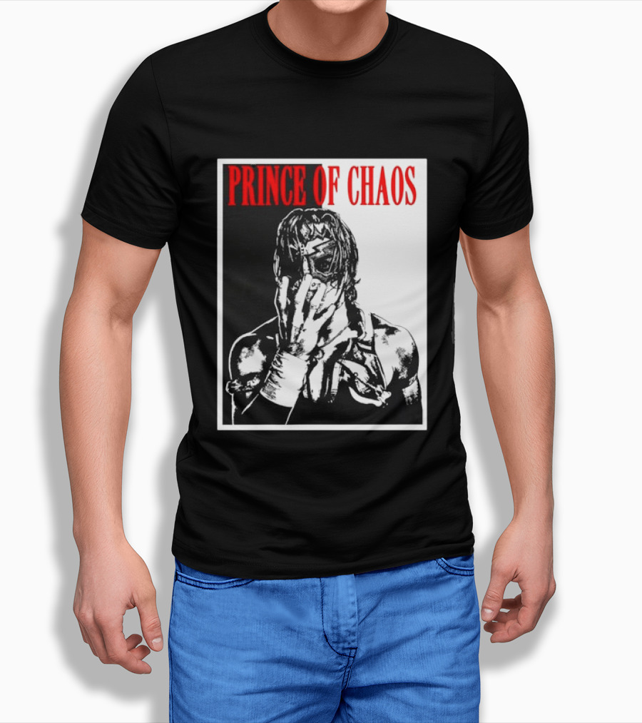 Shado Jr Prince Of Chaos Wrestling Lucha Libre Masked Wrestler T-Shirt