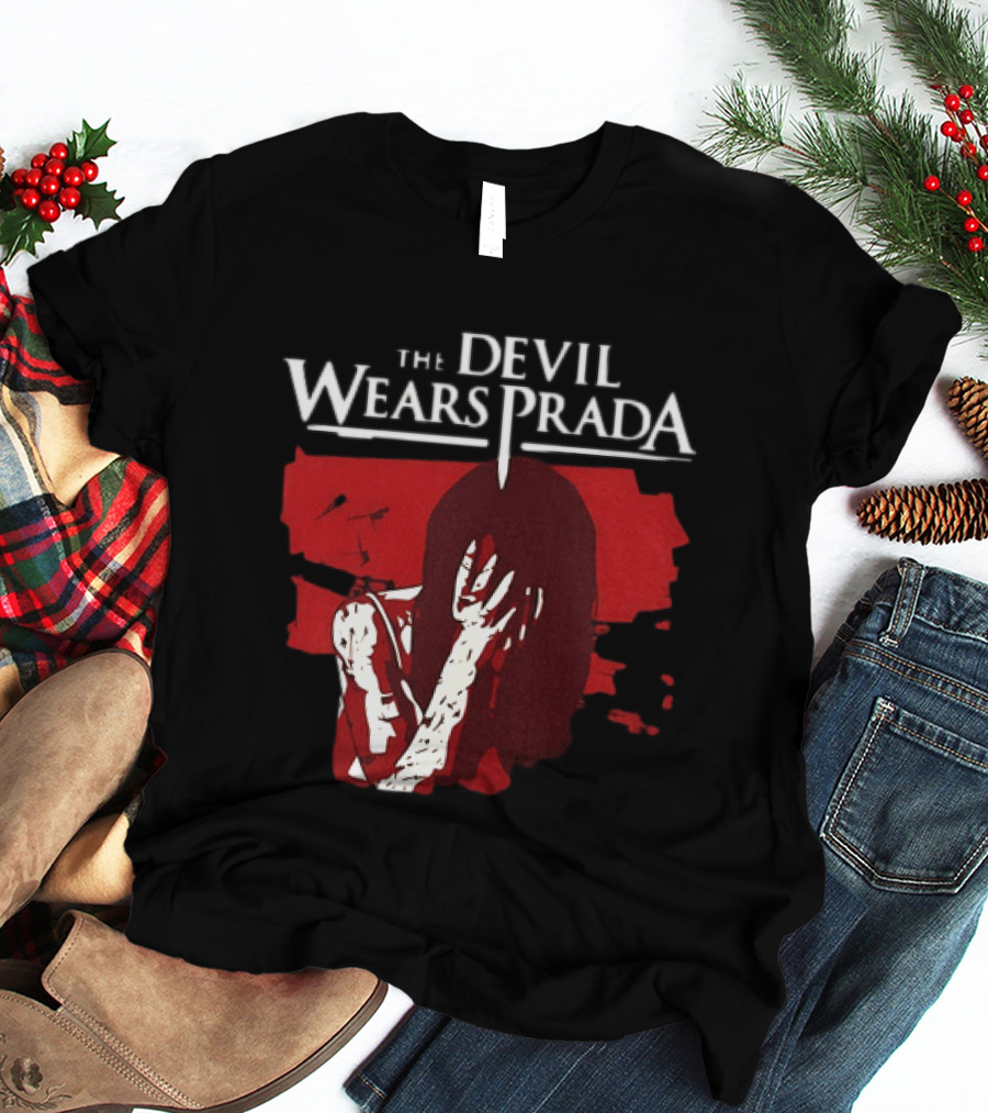 The Devil Wears Prada Crying Girl Red T-Shirt