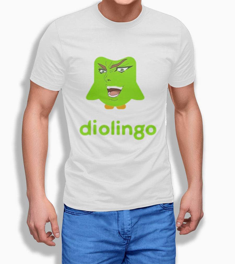 Diolingo Duolingo Owl Dio Brando Meme JoJo's Bizarre Adventure T-Shirt