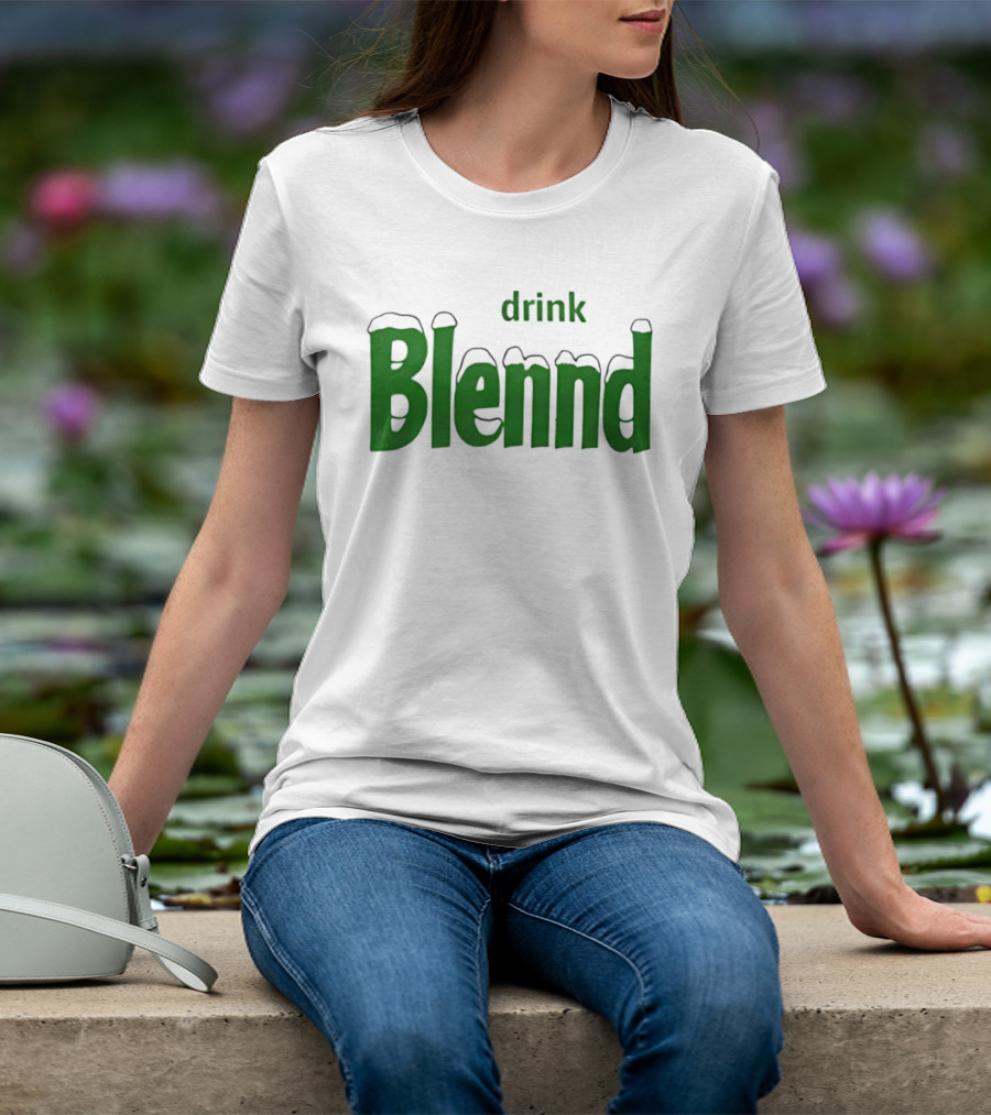 Refresh Your Routine Drink Blennd Green T-Shirt