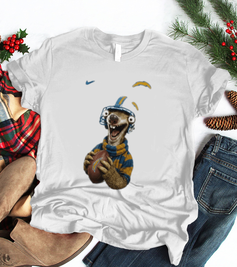 Sid Ice Age Los Angeles Chargers Football Fan Gear T-Shirt